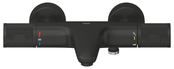 Grohe Precision Feel vanová baterie na stěnu s termostatem černá 347882430