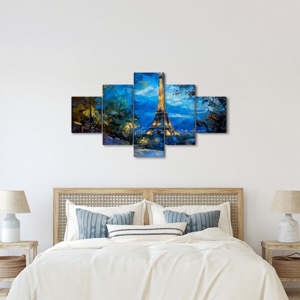 Obraz - Olejomalba Eiffelovy věže (125x70 cm)