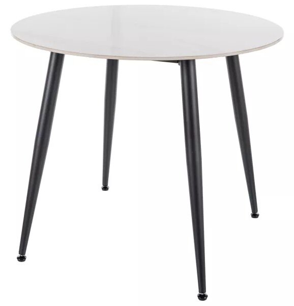 Signal Kulatý jídelní stůl Rion 90 cm bílý/černý