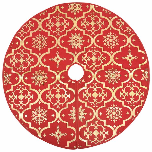 Luxusní vánoční sukně s ponožkou červená 122 cm látková 330276