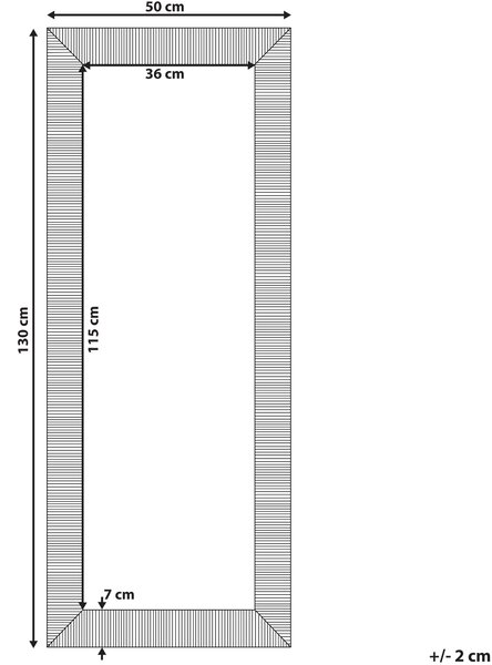Zrcadlo DRAVEIL 50 cm 130 cm Zlatá