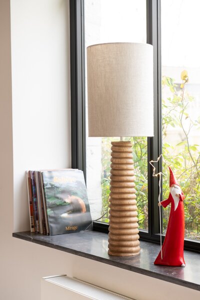 Sada 2 kusů Santa s vánoční LED hvězdou – 14*9*51/ 10*6*37 cm - J-Line by Jolipa