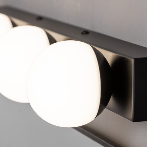 Brilagi - LED Koupelnové osvětlení zrcadla HOLLYWOOD 3xLED/3W/230V IP44 černá