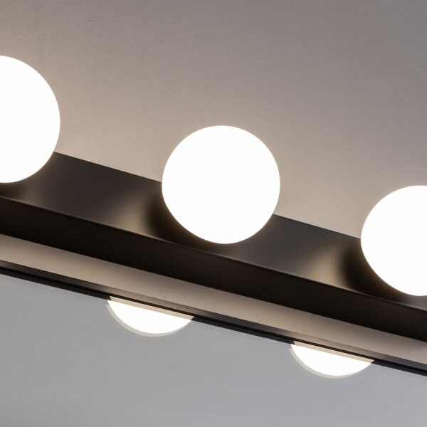 Brilagi - LED Koupelnové osvětlení zrcadla HOLLYWOOD 3xLED/3W/230V IP44 černá