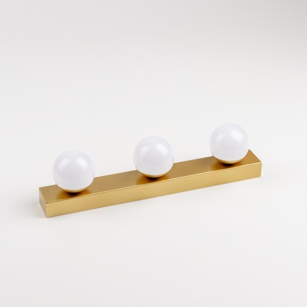 Brilagi - LED Koupelnové osvětlení zrcadla HOLLYWOOD 3xLED/3W/230V IP44 zlatá
