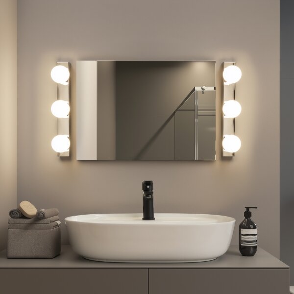 Brilagi - LED Koupelnové osvětlení zrcadla HOLLYWOOD 3xLED/3W/230V IP44 chrom