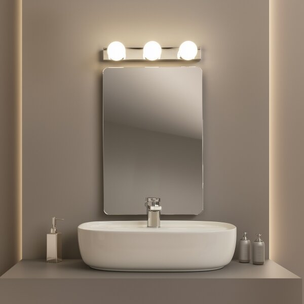 Brilagi - LED Koupelnové osvětlení zrcadla HOLLYWOOD 3xLED/3W/230V IP44 chrom