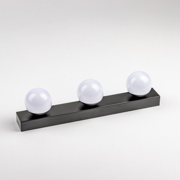 Brilagi - LED Koupelnové osvětlení zrcadla HOLLYWOOD 3xLED/3W/230V IP44 černá