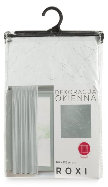 ZÁCLONA NA PÁSCE ROXI 140X270 CM BÍLÁ