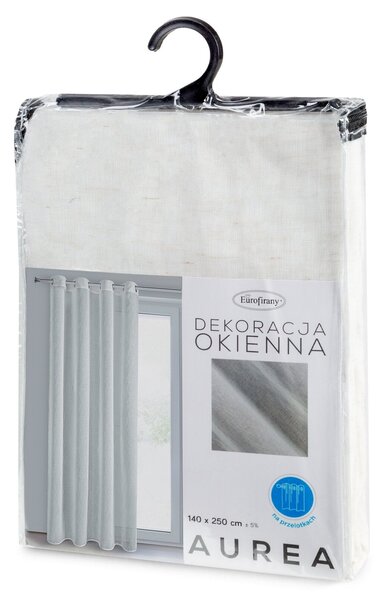ZÁCLONA NA KROUŽCÍCH AUREA 140X250 CM PŘÍRODNÍ BS
