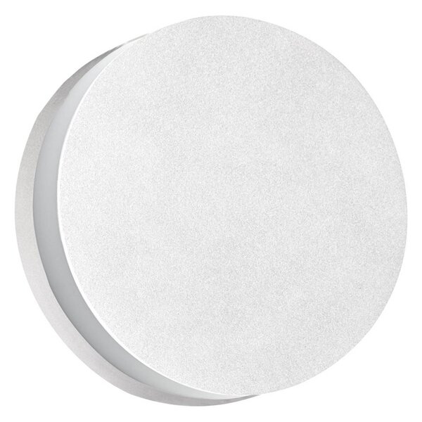 BRUMBERG 10030 LED nástěnné světlo, kulaté, bílá, Bílá / opál, Chodba, Hliník