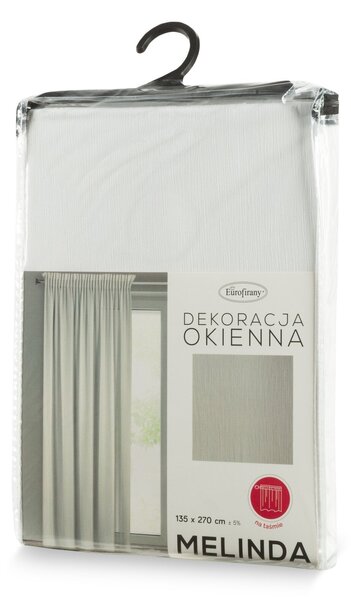 ZÁCLONA NA PÁSCE MELINDA 135X270 CM BÍLÁ