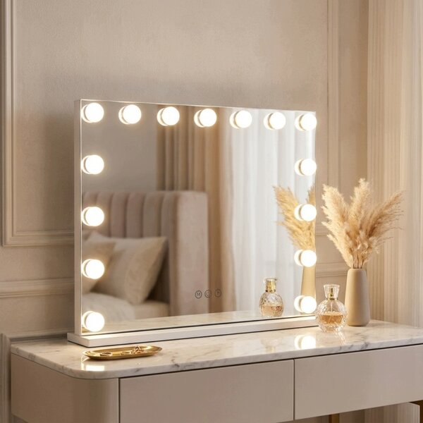 LED kosmetické zrcadlo Hollywood 58 × 46 cm