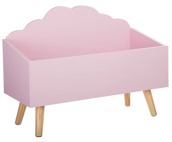 Růžový box na hračky CLOUD