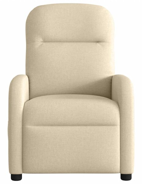 Elektrické polohovací křeslo krémové textil 3302960