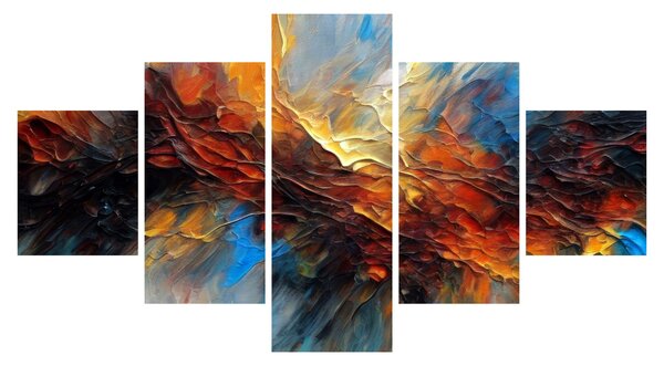 Obraz - Barevná textura (125x70 cm)
