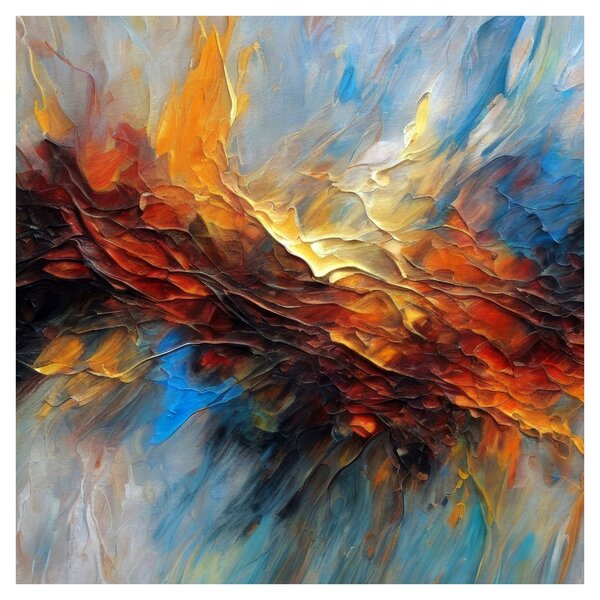 Obraz - Barevná textura (30x30 cm)