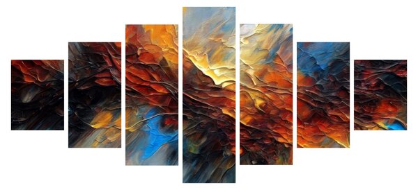 Obraz - Barevná textura (210x100 cm)