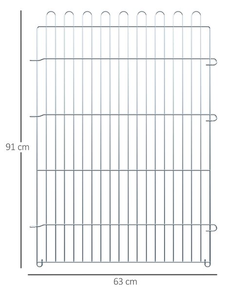 PawHut Ohrádka pro štěňata 8-dílná B63 x H91 cm | Aosom