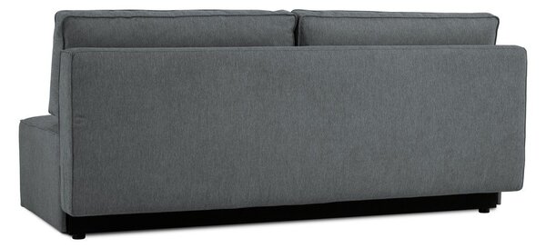Tmavě šedá rozkládací/s úložným prostorem pohovka 202 cm Dora – Scandic