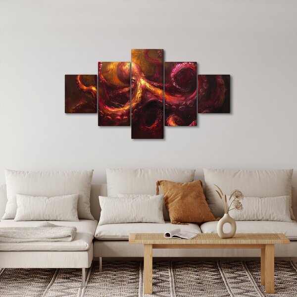 Obraz - Chobotnice, olejomalba (125x70 cm)