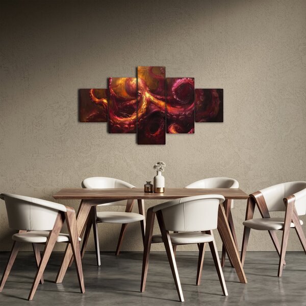 Obraz - Chobotnice, olejomalba (125x70 cm)