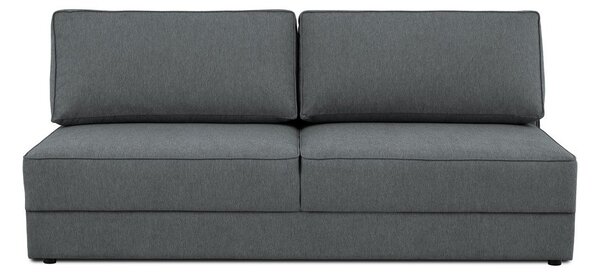 Tmavě šedá rozkládací/s úložným prostorem pohovka 202 cm Dora – Scandic