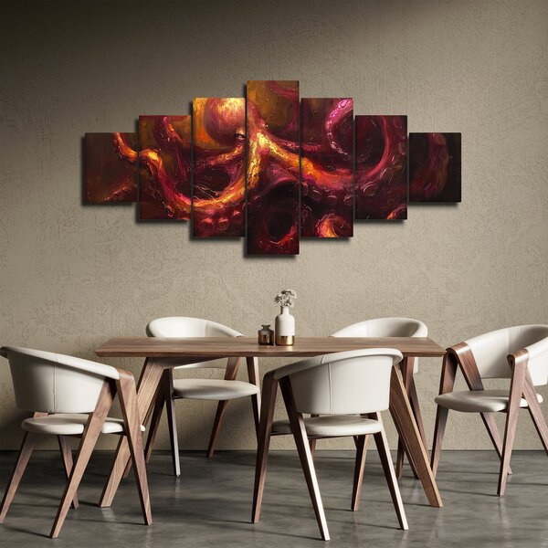 Obraz - Chobotnice, olejomalba (210x100 cm)