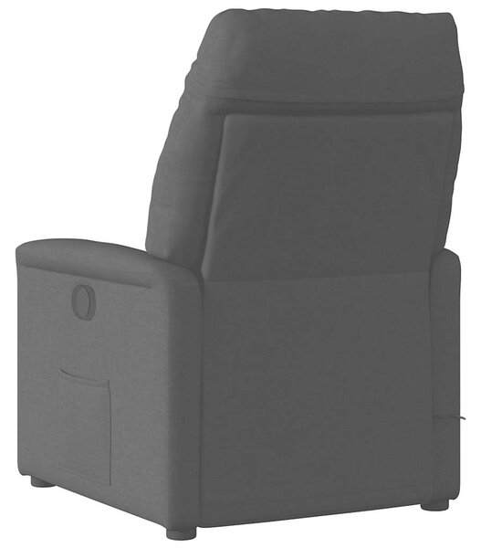 Elektrické polohovací křeslo černé textil 3303014