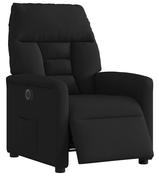 Elektrické polohovací křeslo černé textil 3303014