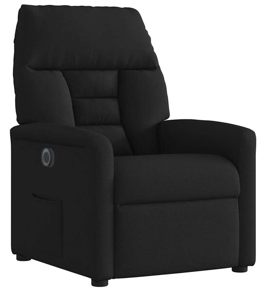 Elektrické polohovací křeslo černé textil 3303014