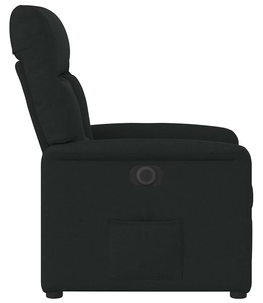 Elektrické polohovací křeslo černé textil 3303014