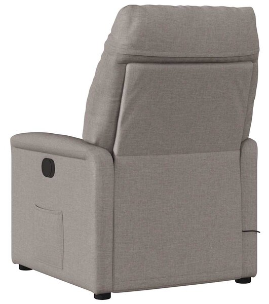 Elektrické polohovací křeslo taupe textil 3303019