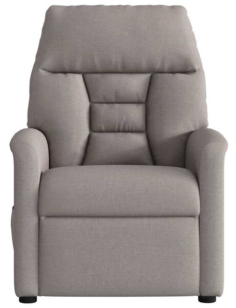 Elektrické polohovací křeslo taupe textil 3303019
