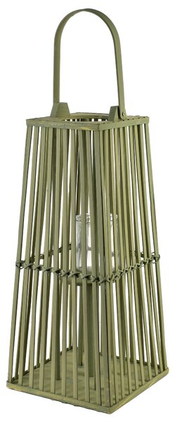 Mondex Proutěná lucerna LUCIE Green 26,5x57 cm zelená