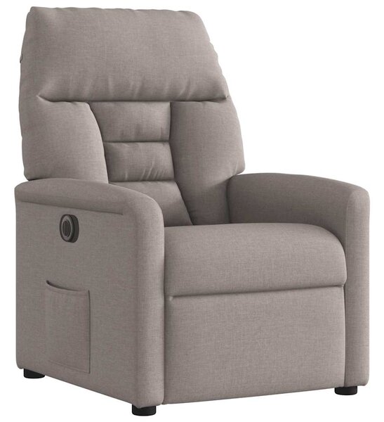 Elektrické polohovací křeslo taupe textil 3303019
