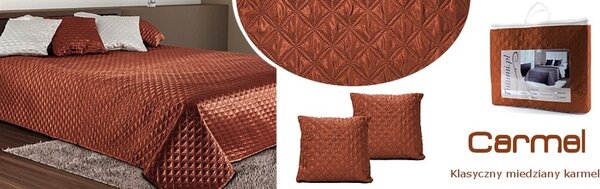 Tutumi Přehoz na postel Palermo + 2 povlaky na polštář karamelová, velikost 200x220