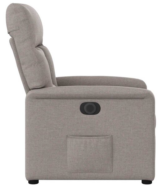 Elektrické polohovací křeslo taupe textil 3303019