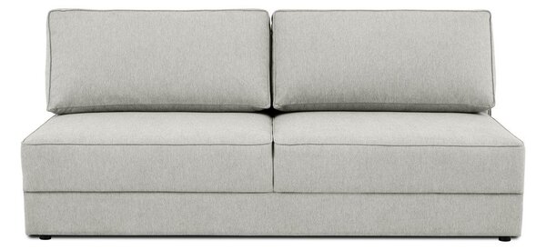 Světle šedá rozkládací/s úložným prostorem pohovka 202 cm Dora – Scandic