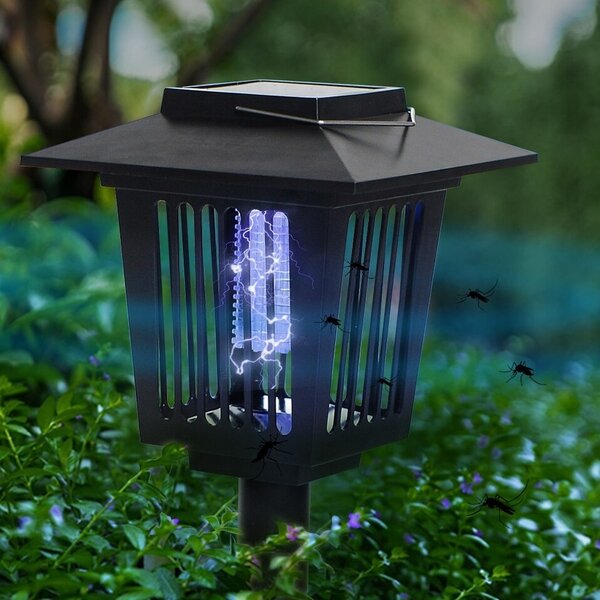 Bluegarden Solární LED lampa Borno 57 cm proti hmyzu černá