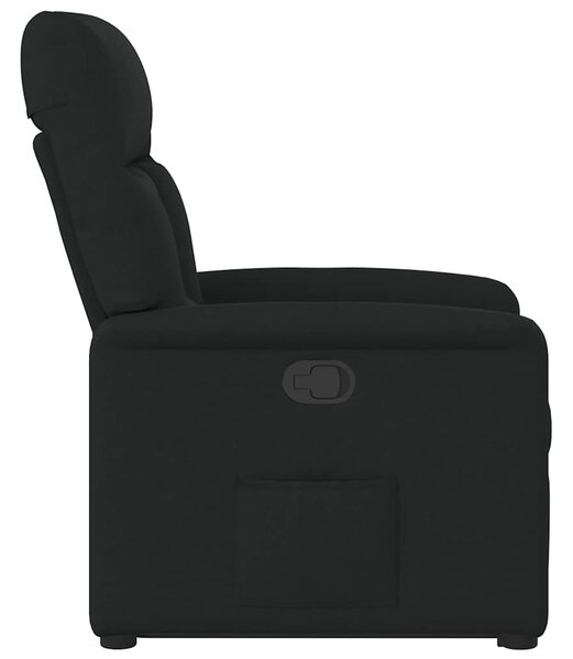 Zvedací polohovací křeslo černé textil 3303034