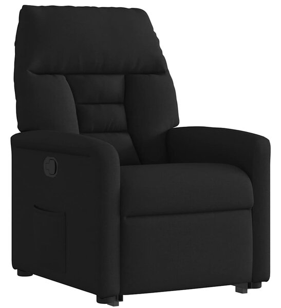 Zvedací polohovací křeslo černé textil 3303034