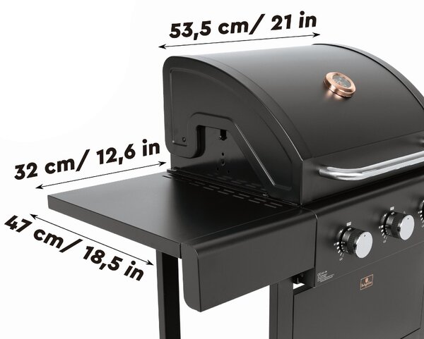 Plynový gril Outdoor 3 hořáky