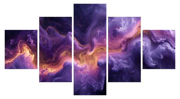 Obraz - Fialová mlhovina (125x70 cm)