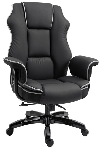 Vinsetto kancelářská židle, ergonomická kancelářská židle s funkcí sklopení, otočná funkce, výškově nastavitelná počítačová židle pro domácí kancelář