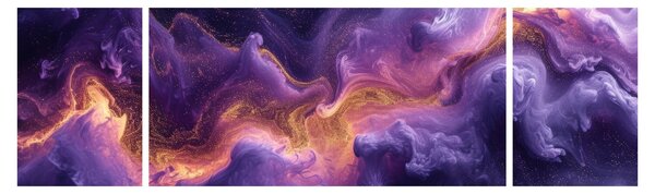 Obraz - Fialová mlhovina (170x50 cm)