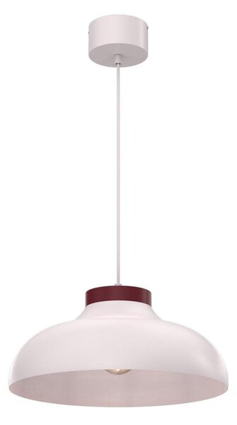 Lustr na lanku BASCA 1xE27/15W/230V krémová/burgundy