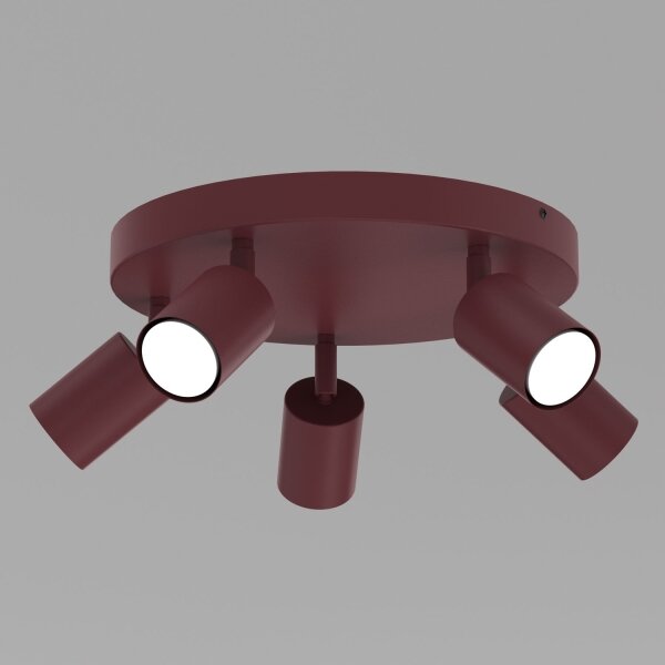 Bodové svítidlo FUN 5xGU10/8W/230V burgundy