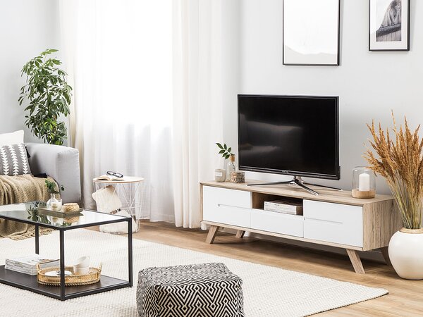 TV stolek FORESTER Hnědá/Bílá