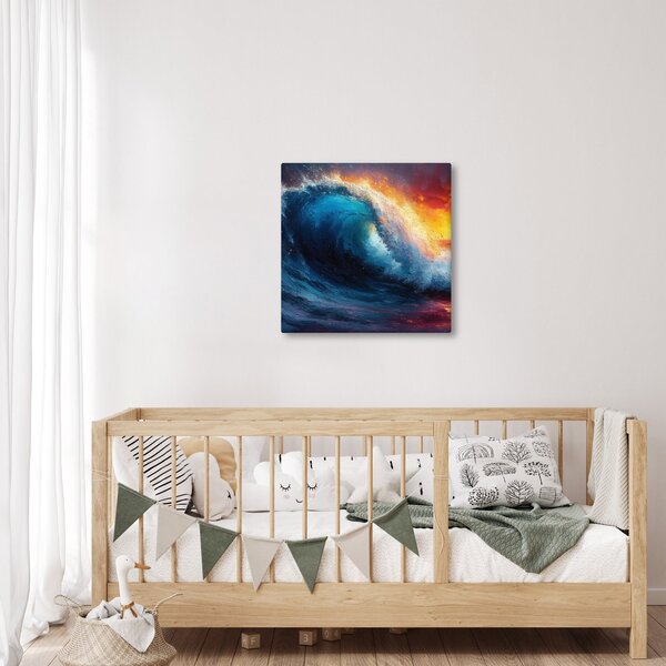 Obraz - Vlna v západu slunce (30x30 cm)